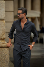 Carregar imagem no visualizador da galeria, CAMISA ELÁSTICA COM TEXTURA AZUL - Men Clothing | Leaders in Design & Quality | Donato