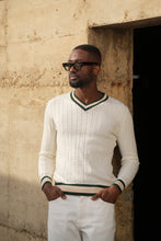 Carregar imagem no visualizador da galeria, V-NECK PEROLA, BEGE & VERDE - Men Clothing | Leaders in Design & Quality | Donato