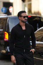 Carregar imagem no visualizador da galeria, CARDIGAN DUPLO FECHO PRETO - Men Clothing | Leaders in Design & Quality | Donato