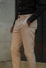 Carregar imagem no visualizador da galeria, CALÇA SARJA ELASTICA BEGE