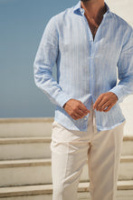 Carregar imagem no visualizador da galeria, CAMISA LINHO MAX STRIPED - Men Clothing | Leaders in Design & Quality | Donato