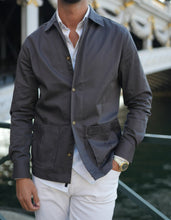 Carregar imagem no visualizador da galeria, OVER SHIRT GREY - Men Clothing | Leaders in Design & Quality | Donato