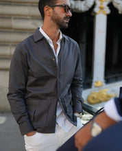 Carregar imagem no visualizador da galeria, OVER SHIRT GREY - Men Clothing | Leaders in Design & Quality | Donato