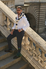 Carregar imagem no visualizador da galeria, White Elastic Shirt Slim Fit - Men Clothing | Leaders in Design & Quality | Donato