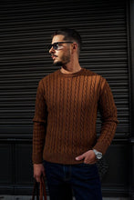 Carregar imagem no visualizador da galeria, Brown Jumper - Men Clothing | Leaders in Design & Quality | Donato