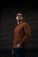 Carregar imagem no visualizador da galeria, Brown Jumper - Men Clothing | Leaders in Design & Quality | Donato