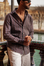 Carregar imagem no visualizador da galeria, UNICORN BLUE PRINTED SHIRT - Men Clothing | Leaders in Design & Quality | Donato