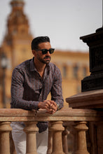 Carregar imagem no visualizador da galeria, UNICORN BLUE PRINTED SHIRT - Men Clothing | Leaders in Design & Quality | Donato