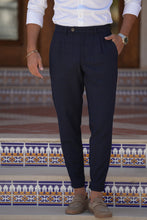 Carregar imagem no visualizador da galeria, Plaid Navy Trousers - Men Clothing | Leaders in Design &amp; Quality | Donato
