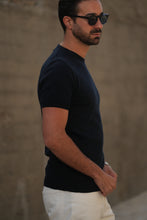 Carregar imagem no visualizador da galeria, T-SHIRT CREWNECK AZUL
