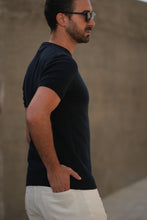 Carregar imagem no visualizador da galeria, T-SHIRT CREWNECK AZUL
