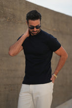 Carregar imagem no visualizador da galeria, T-SHIRT CREWNECK AZUL
