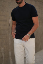 Carregar imagem no visualizador da galeria, T-SHIRT CREWNECK AZUL
