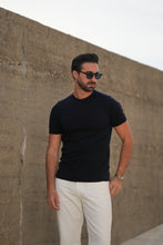 Carregar imagem no visualizador da galeria, T-SHIRT CREWNECK AZUL
