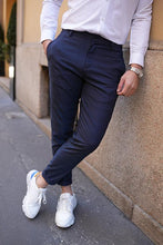Carregar imagem no visualizador da galeria, Calça azul aos quadrados - Men Clothing | Leaders in Design &amp; Quality | Donato
