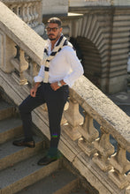 Carregar imagem no visualizador da galeria, White Elastic Shirt Slim Fit - Men Clothing | Leaders in Design &amp; Quality | Donato
