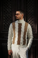 Carregar imagem no visualizador da galeria, Pearl Tricolor Turtle Neck - Men Clothing | Leaders in Design &amp; Quality | Donato
