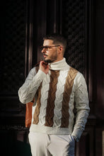 Carregar imagem no visualizador da galeria, Pearl Tricolor Turtle Neck - Men Clothing | Leaders in Design &amp; Quality | Donato
