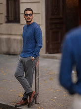 Carregar imagem no visualizador da galeria, Indigo Jumper - Men Clothing | Leaders in Design &amp; Quality | Donato
