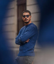 Carregar imagem no visualizador da galeria, Indigo Jumper - Men Clothing | Leaders in Design &amp; Quality | Donato
