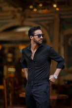 Carregar imagem no visualizador da galeria, Black Long Sleeve Shirt - Men Clothing | Leaders in Design &amp; Quality | Donato
