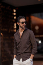 Carregar imagem no visualizador da galeria, Brown Long Sleeve Shirt - Men Clothing | Leaders in Design &amp; Quality | Donato
