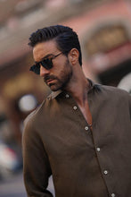 Carregar imagem no visualizador da galeria, Linen Shirt Green Troop - Men Clothing | Leaders in Design &amp; Quality | Donato

