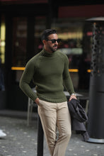 Carregar imagem no visualizador da galeria, TURTLENECK JUMPER KAKI STRUCTURE - Men Clothing | Leaders in Design &amp; Quality | Donato

