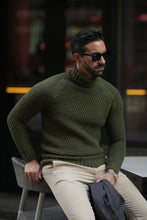 Carregar imagem no visualizador da galeria, TURTLENECK JUMPER KAKI STRUCTURE - Men Clothing | Leaders in Design &amp; Quality | Donato
