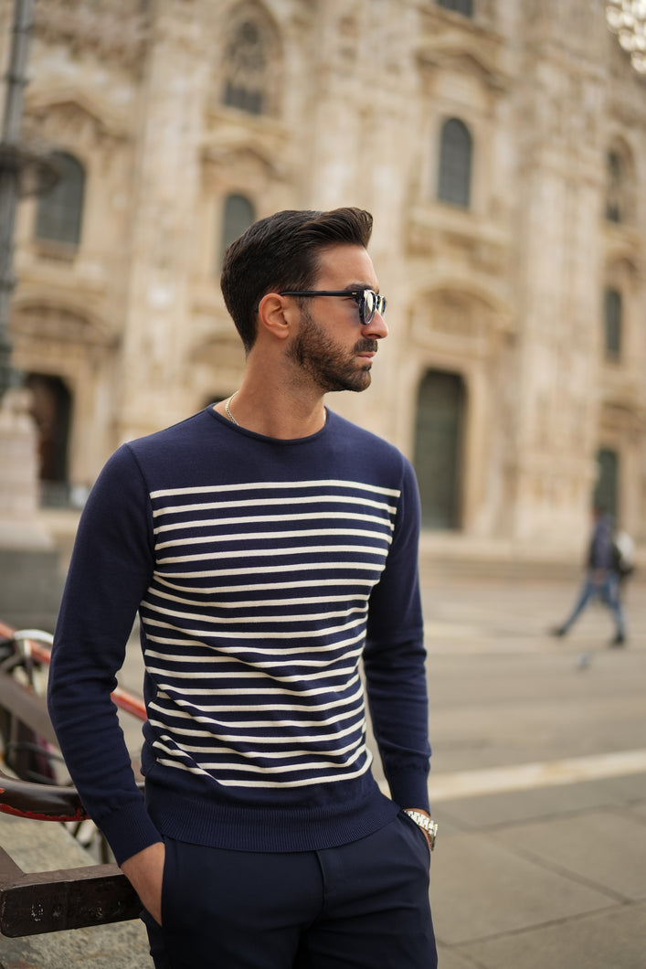 Camisola de Malha Gola Redonda - Men Clothing | Leaders in Design & Quality | Donato