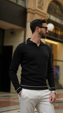 Carregar imagem no visualizador da galeria, Polo Preto - Men Clothing | Leaders in Design &amp; Quality | Donato
