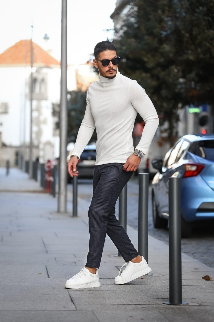Navy Donato Trousers - Men Clothing | Leaders in Design & Quality | Donato
