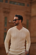 Carregar imagem no visualizador da galeria, V-NECK BEGE - Men Clothing | Leaders in Design &amp; Quality | Donato
